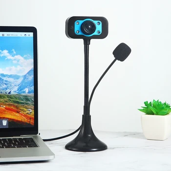 

USB Camera Video Recording Web Camera 360 degrees rotatable HD Webcam with Microphone For PC Computer No drive