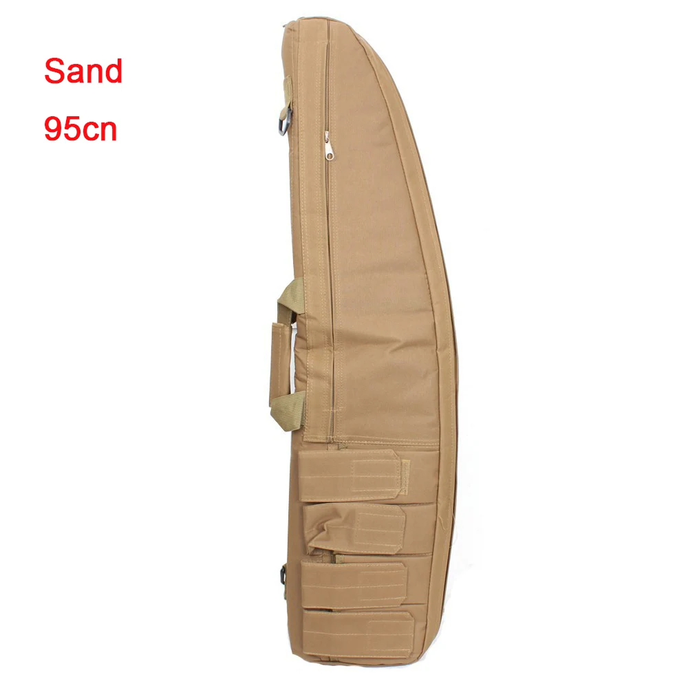 Tactical Military 70 95 120cm Rifle Gun Bag Case Backpack Waterproof Airsoft Rifle Shoulder Backpack Shooting Hunting Bag Pack - Цвет: 95cm tan