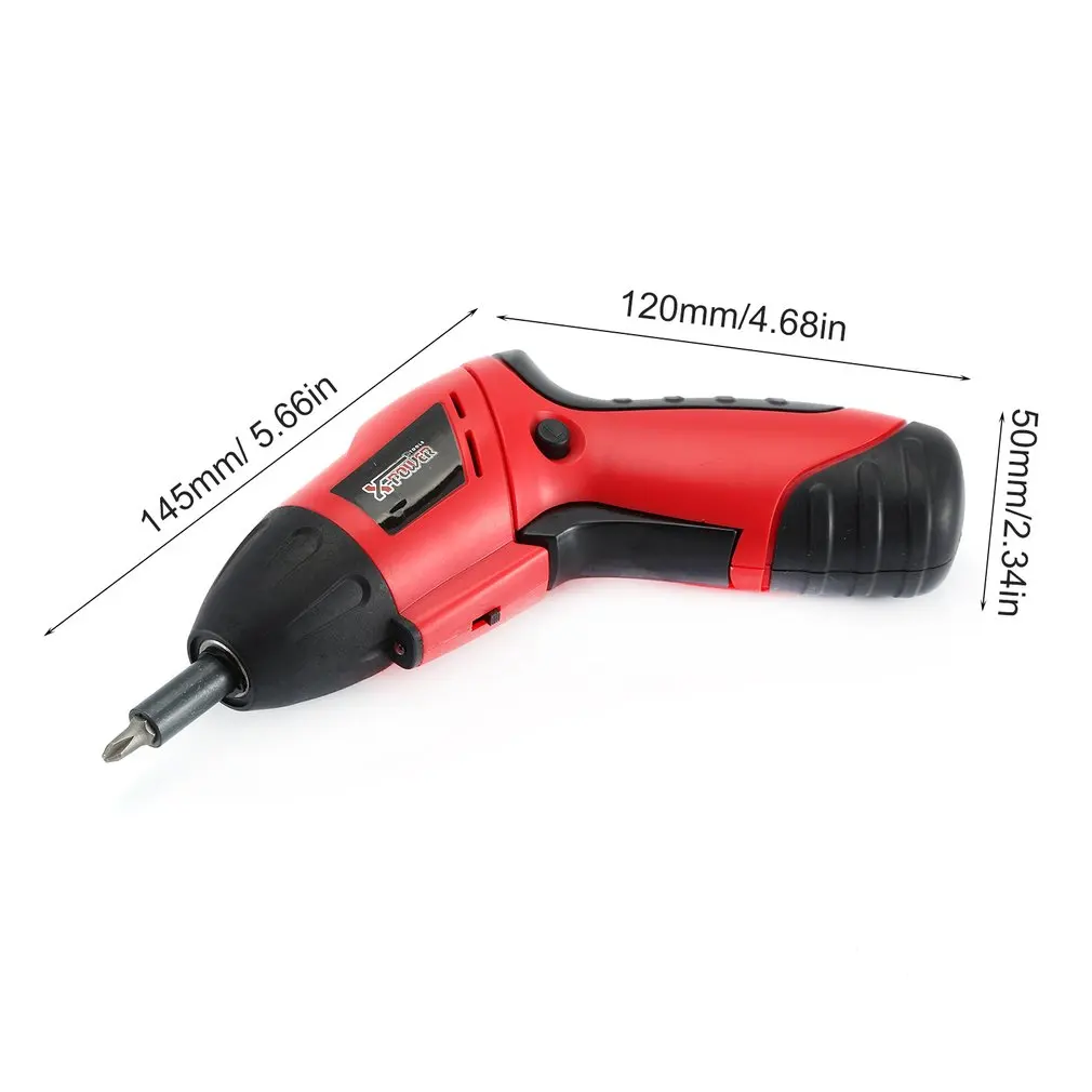 X-power 4,8 V перезаряжаемая Беспроводная электрическая дрель-отвертка набор наконечников бытовой винт DIY power Driver рукав набор инструментов