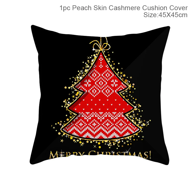 FRIGG Christmas Cushion Covers Christmas Pillowcase Merry Christmas Decor for Home Navidad Noel Happy New Year