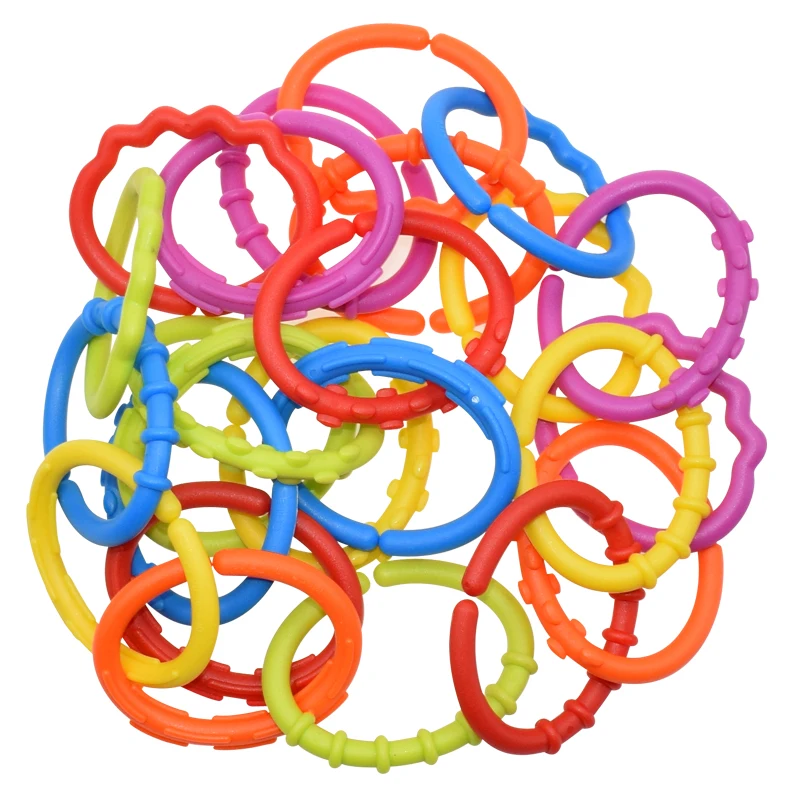 24 шт./лот Новинка Радужное кольцо грызун силиконовый детский Прорезыватель для