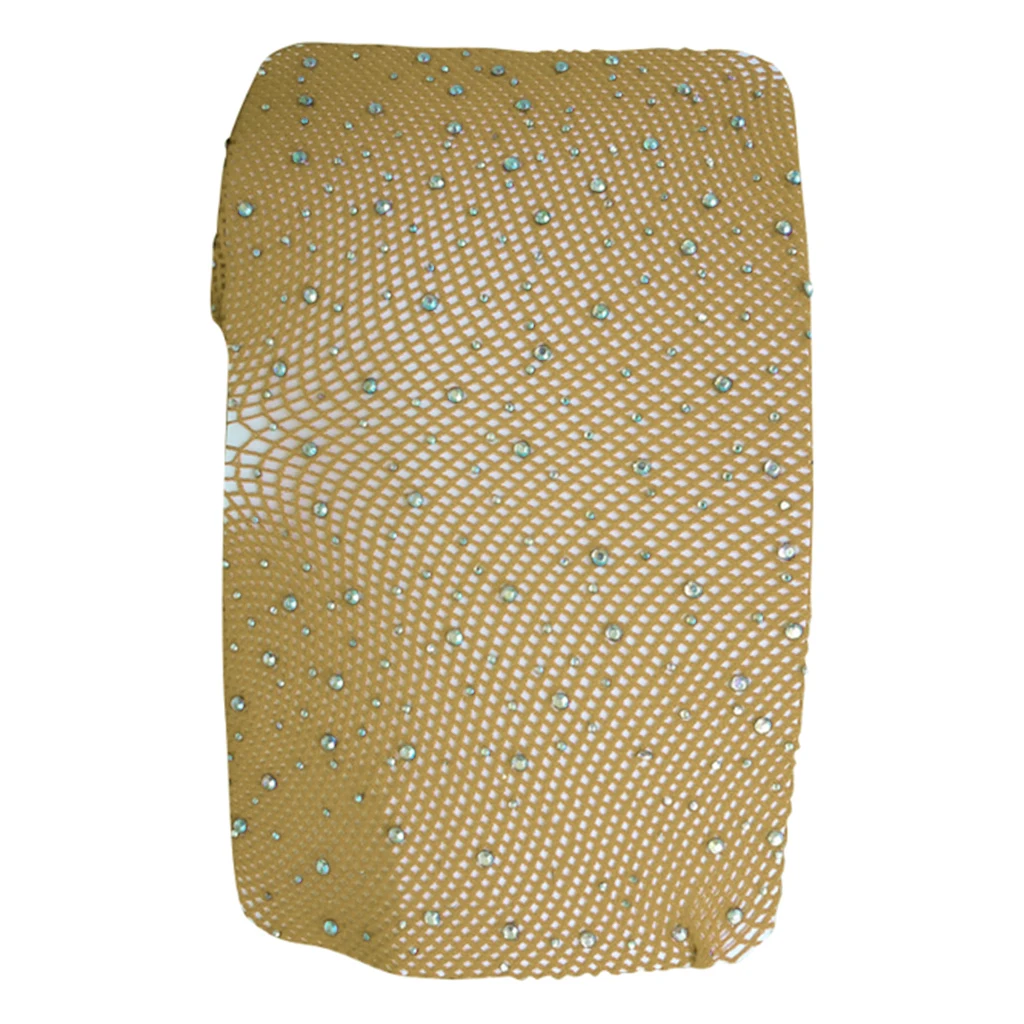 Women Crystal Rhinestone Fishnet Net Mesh Socks Stockings Tights Pantyhose   