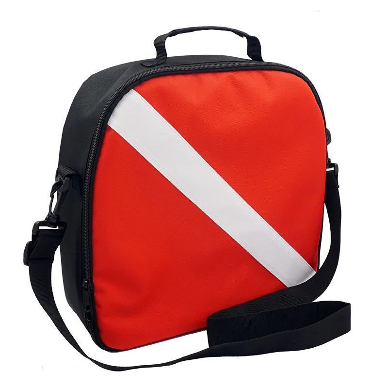 Waterproof Dry Bag Diving Storage Bag Diving Mesh Bag Scuba Diving Equipment Portable Durable Nylon Dive Flag Scuba Diving Protective Bag for Regulator Carrying Bag Backpack & Shoulder Strap