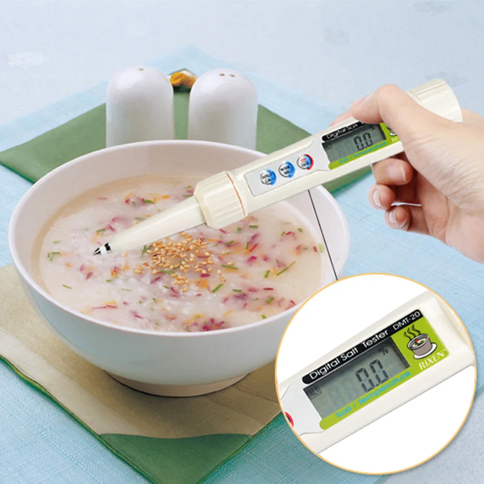 DMT 20 Electronic Food Salinity Meter Optical Salt Seawater Hydrometer Digital Brine Test Pen