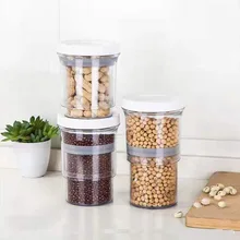 Регулируемый контейнер для хранения еды портативный вакуумный выдвижной Crispers HUG-предложения