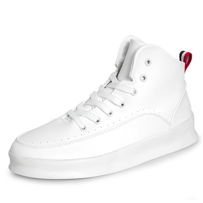 Мужская обувь с высоким берцем; повседневная обувь; красовки; Tenis Masculino; высокое качество; сезон осень-зима; кроссовки; обувь; Zapatos De Hombre; обувь - Цвет: White