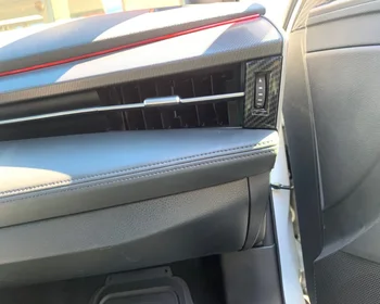 

For Toyota Avalon 2019 2020 Carbon Fiber side trim air conditioning outlet covers interior decoration ring sticker car-styling