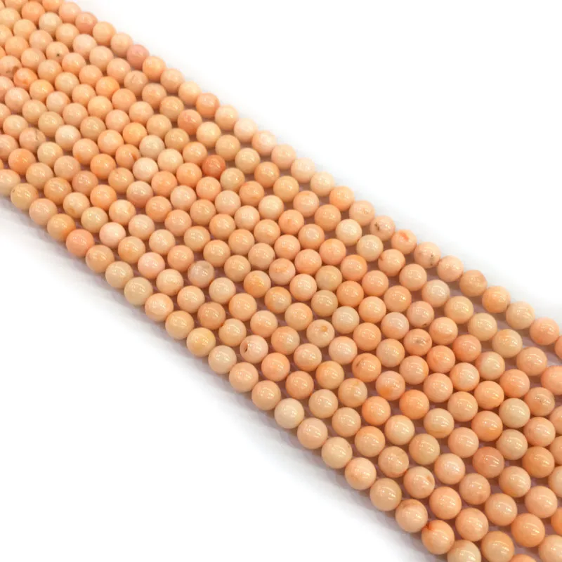 

Natural Stone coral beads Round shape loose beads isolation beads for Jewelry Making DIY for bracelet necklace Accessories
