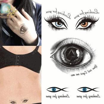 

Tattoo Sticker Temporary Halloween Terror Big Eyes Waterproof Eye K510
