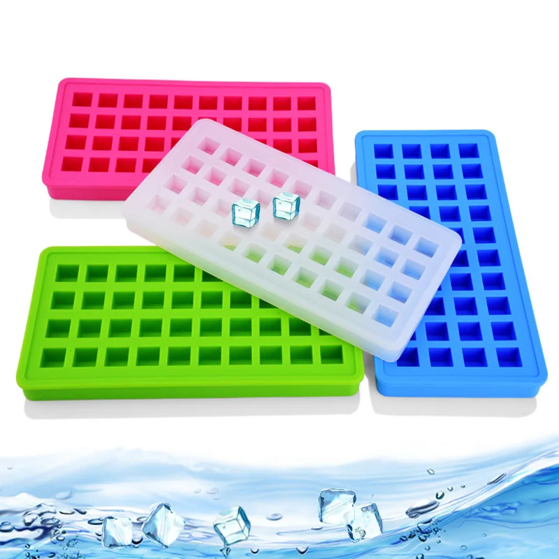 

40-hole silicone ice tray Ice grid mold Ice box Square small ice cube