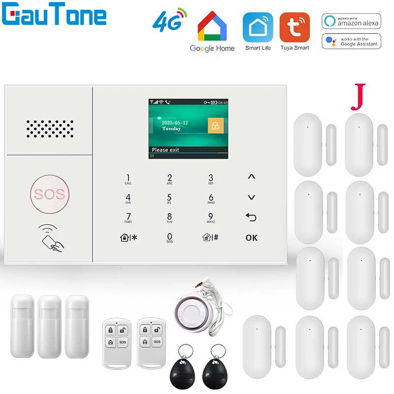 Система охранной сигнализации GauTone 3G 4G GSM WIFI для дома и бизнеса Многоязычная умная