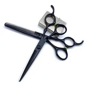

2020 New Professional Hair Cutting Scissors Set Thinning Shears Razor Comb Clips Cape Bar