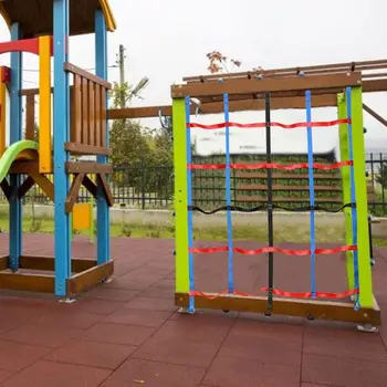 

Playground Climbing Net Chidren Jungle Obstacle Courses Durable Climbing Net With Triangular Hook Fitness Training Proper Size