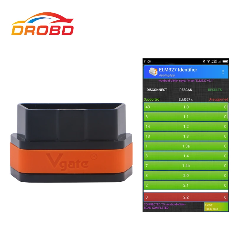 Сканер Vgate ICar2 ELM327 100% оригинал 2 1 ICar Wi Fi OBD2 диагностический инструмент работает с IOS