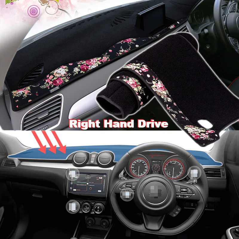 

Tommia China decorative pattern Car Dashmat Dashboard Mat Non-slip Dash Board Pad Cover for SUZUKI SWIFT