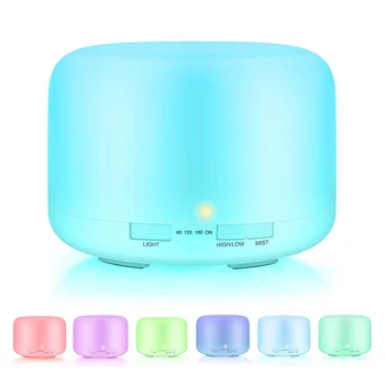 

500 ML Remote Control Air Humidifier Aroma Essential Oil Diffuser Ultrasonic Aromatherapy Mister Atomizer EU Plug