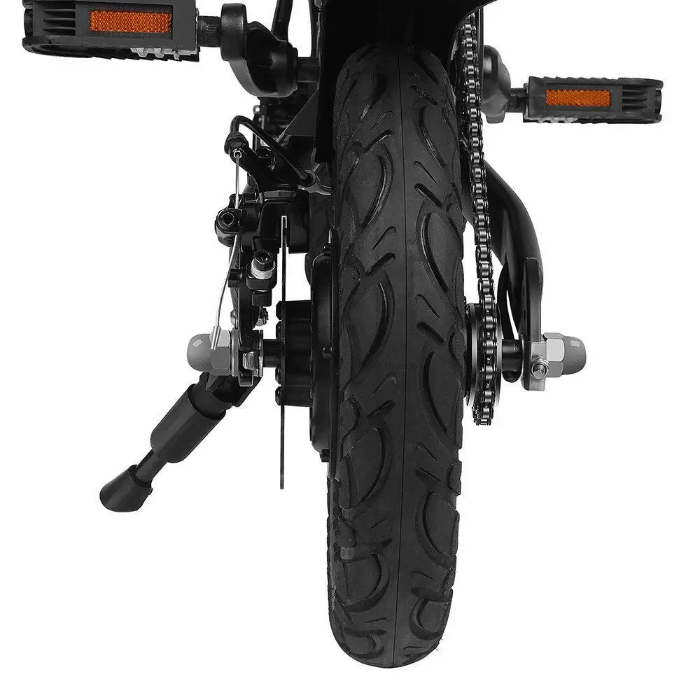 Top Portable Electric Scooter Folding 2 Wheels Electric Bicycle 15.74 Inch 250W 36V Max 25KM/H Adults Black Electric Bike Bicycle 29