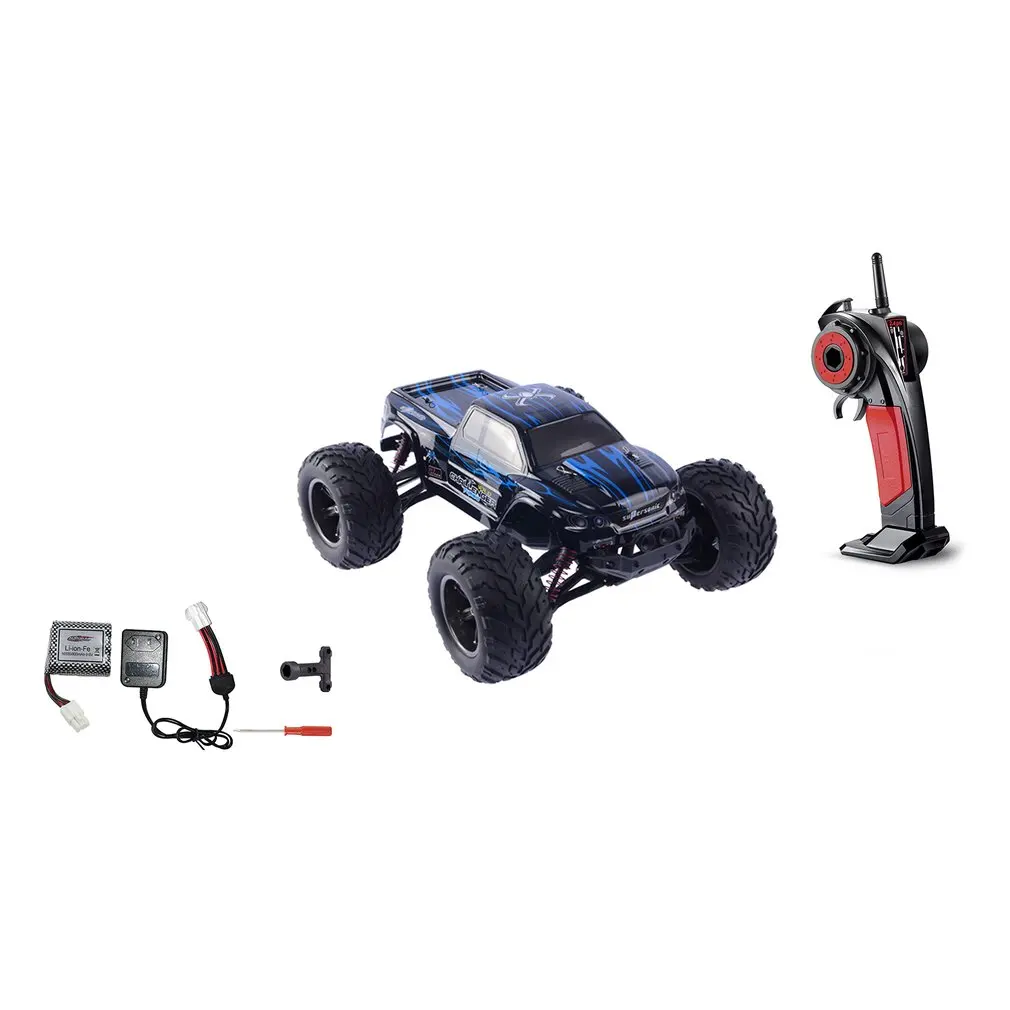 blue US 9115 1:12 RC автомобиль 4WD вождение автомобиля щеткой моторы привод Bigfoot автомобиль пульт дистанционного управления модель автомобиля внедорожник игрушка - Цвет: blue US