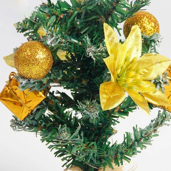 

Decorative Christmas Tree PVC House Holiday Décor 25CM Mini Festival Party