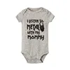 I Listen to Metal with My Mommy and Daddy Baby Bodysuits Cotton Soft Baby Body Suit Short Sleeve Jumpsuit Baby Boy Girl Outfits 5