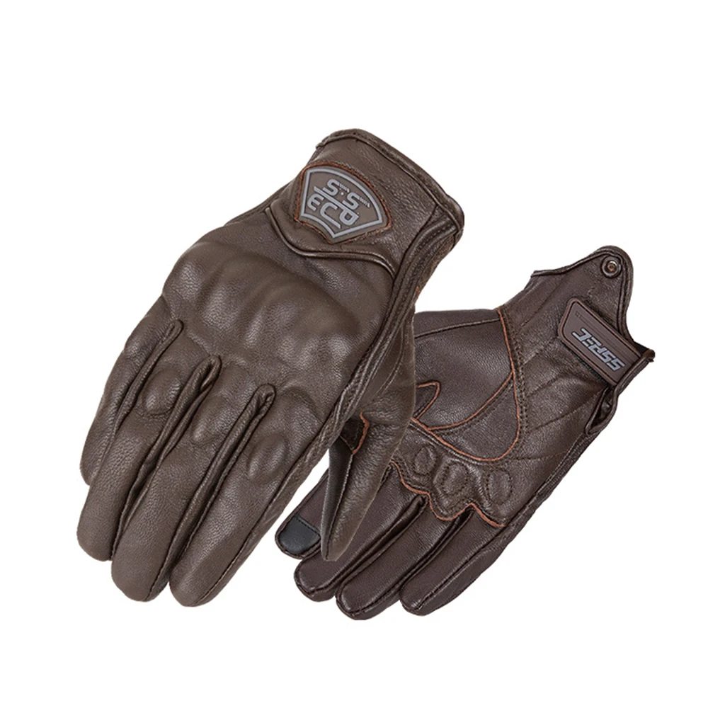 SSPEC Перчатки для мотоциклистов, дышащие Мотоциклетные Перчатки Gant Moto Guantes, износостойкие мотоциклетные гоночные перчатки, летние - Цвет: SCG-7114 Brown