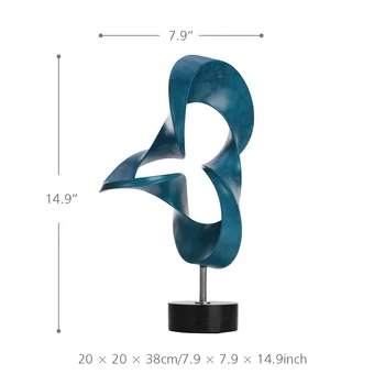 

New Tomfeel Sculpture Modern Flame Craft Resin Ornament Abstract Figurines Office Home Decoration Accessories Delicate Gift