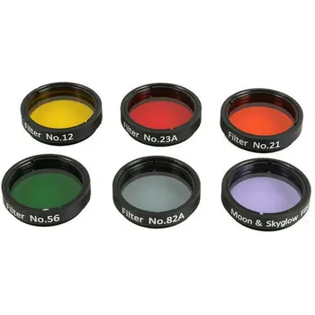 

Lens Filter Set Mist Filter Moon 1.25 Inch 6 Color Set Yellow Orange Red Green Blue Moon Nighthawk Day Series Planetary Filter