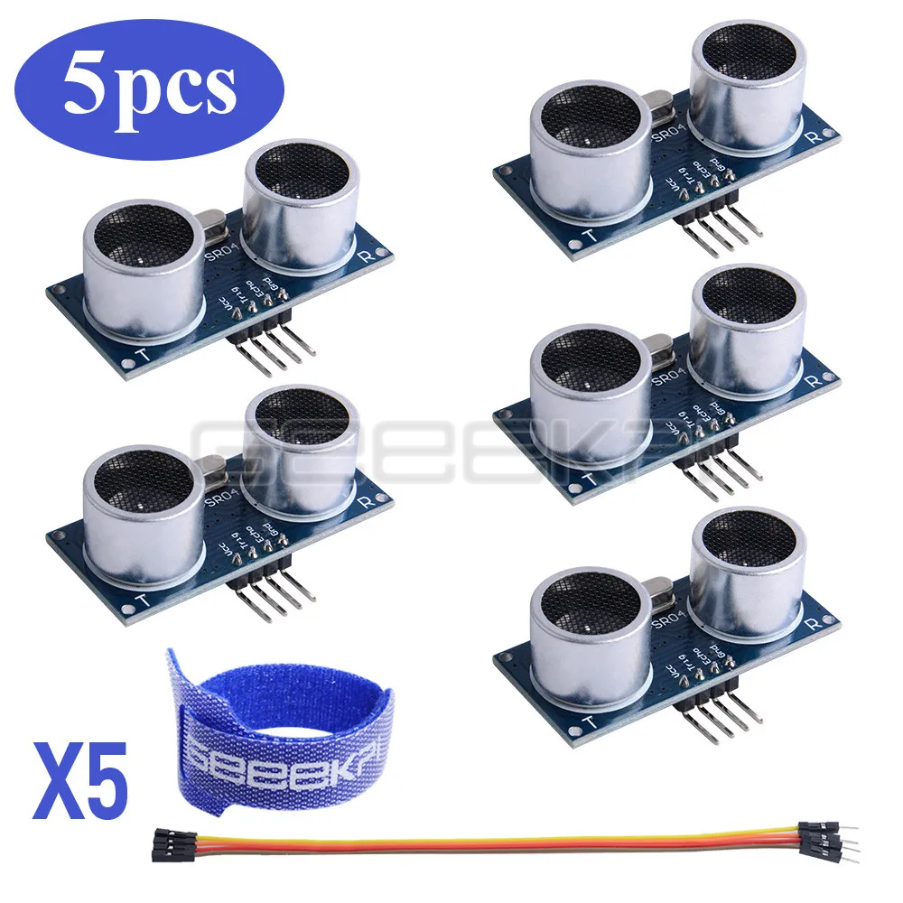 D-0013-HC-SR04超声波模块-5个一组