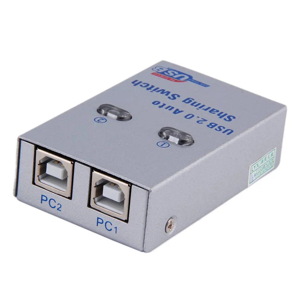 Горячая selling2 вспомогательное устройство для USB 2,0 автоматический переключатель обмена с CD для принтера сканер офисный аксессуар прочный