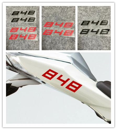 Motorcycle Superbike Sticker Decal Pack Waterproof Body Shell Tank Pad Fairing Reflective Decals Stickers for DUCATI 848