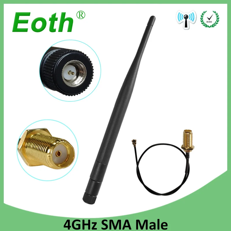 5dbi 4g lte антенна SMA разъем водонепроницаемый антенна внешняя антенна для huawei b593 4G маршрутизатор модем повторитель с кабелем - Цвет: 5pcs