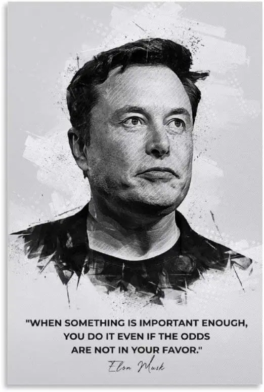 Drawing & Illustration Trippy Elon Musk Poster Art & Collectibles etna ...