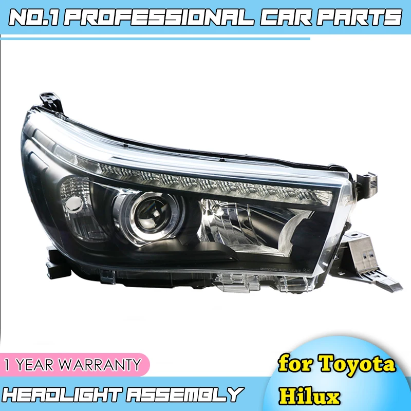 car accessories for Toyota Hilux LED Headlights 2015-2018 New Hilux Revo Vigo Headlight DRL Bi Xenon Lens High Low Beam Parking