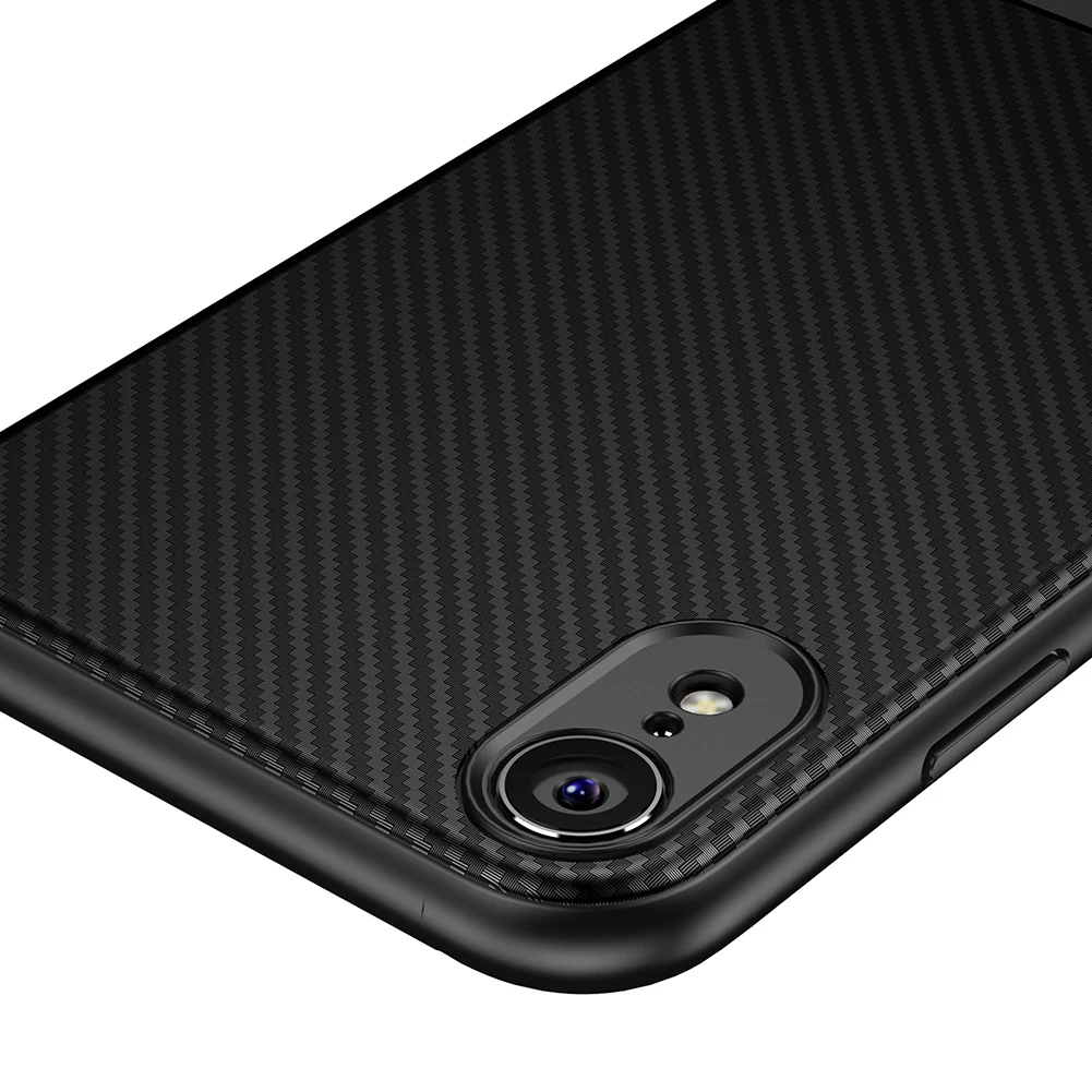 ТПУ силиконовый чехол для телефона защитный чехол для iphone xr силиконовый анти-осенний мягкий чехол с рисунком из волокна