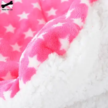 Winter Warm Pet Dog Soft Cushion Large Print Flannel Cotton Mattress Cat Pet Mat Bed