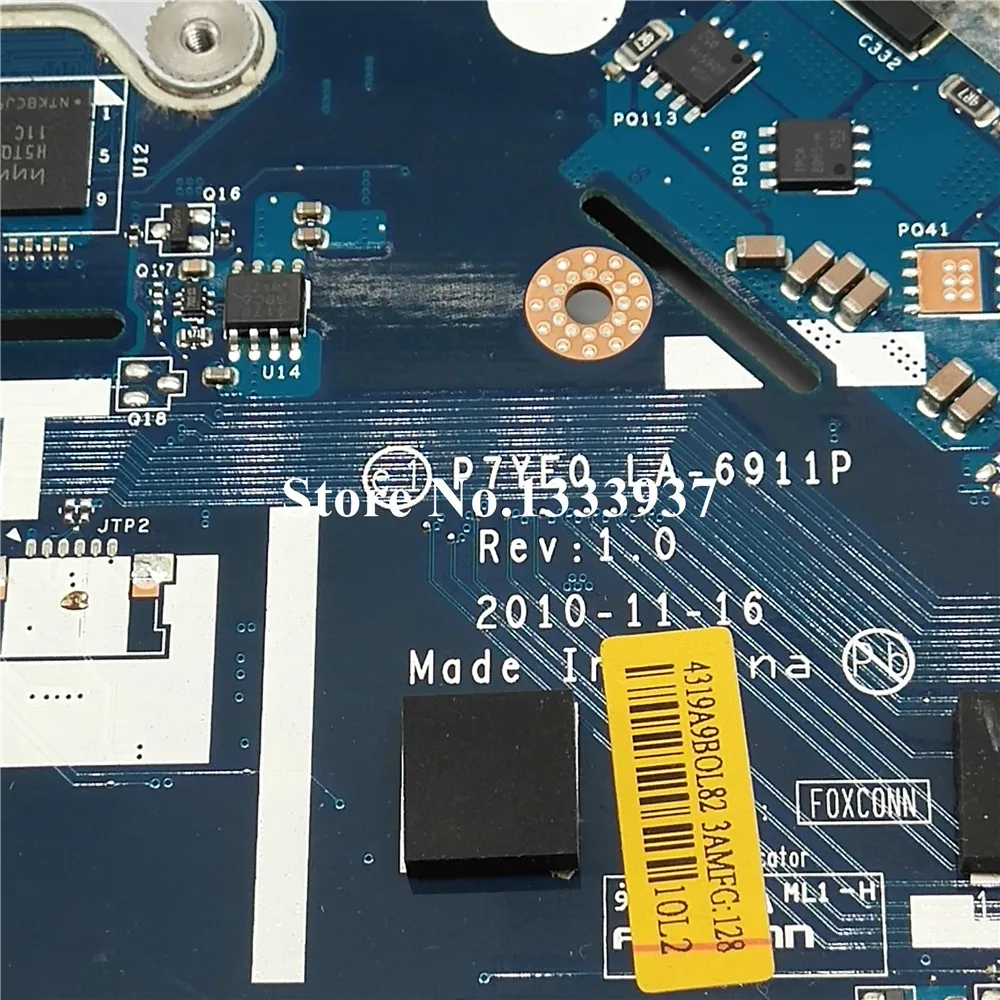 P7YE0 LA-6911P для acer aspire 7750 7750G AS7750 Материнская плата ноутбука MBRMK02001 MB. RMK02.001 основная плата