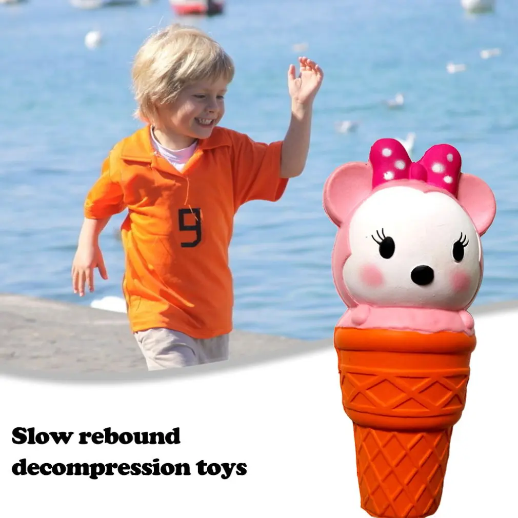 Мини мороженое мультфильм животное ПУ кукла медленное восстановление декомпрессионная игрушка пена расслабленная игрушка украшение мягкая игрушка торт образец модель