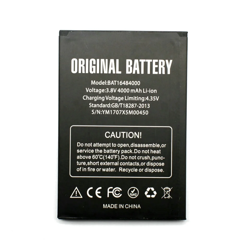 

2019 New BAT16484000 3.8V 4000mAh Battery for DOOGEE X5 MAX x5max Pro mobile phone +Tracking Code