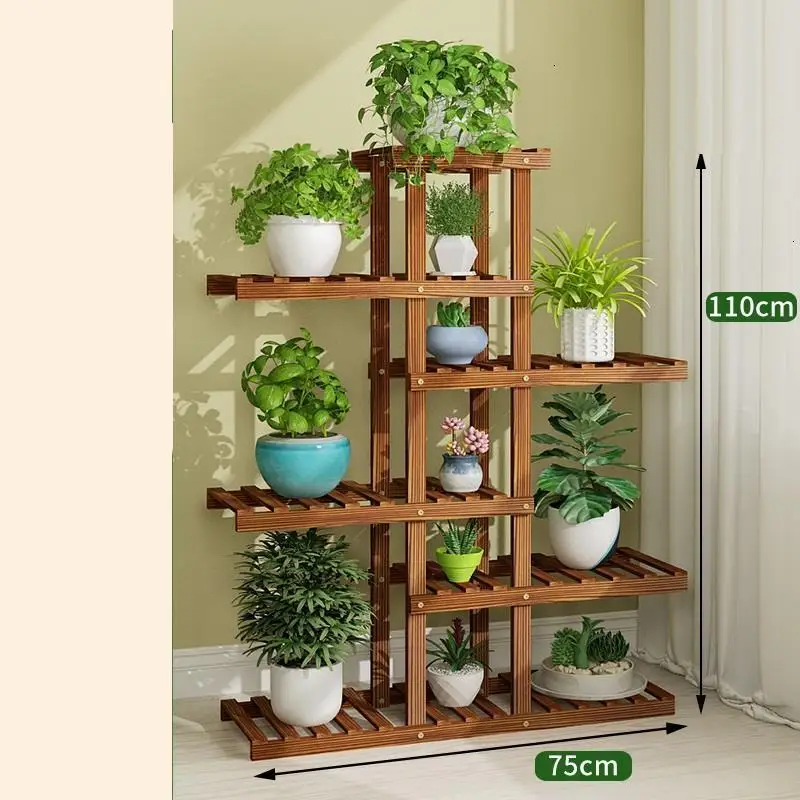 MODEL A Madera Estante Mueble Para Plantas настольные комнатные садовые полки для горшка Dekoration балкон Цветочная полка стойка подставка для растений - Цвет: MODEL A