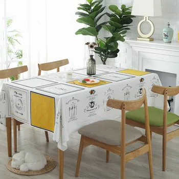 

Printed Modern Dining Table Cover Cotton Tablecloth For Kitchen Decor Nordic Style Desk Cover 1 Pc Rectangular Tea Table Cloth