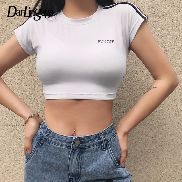 skinny white t shirt