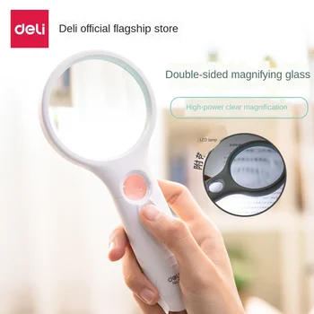 

Magnifying Glass Handheld HD Portable Size Lens 11 Times LED Optical Magnifying Glass Science Outdoor Mobile Phone Repair Tool