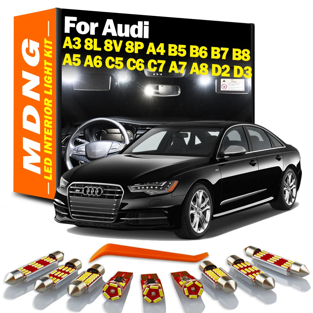 MDNG Canbus автомобильные лампы для Audi A3 8L 8V 8P A4 B5 B6 B7 B8 A5 A6 C5 C6 C7 A7 A8 D2 D3 | Автомобили и