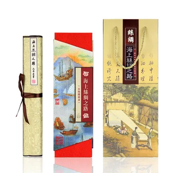 

Modern Home Accessories Silk Road Wall Art Silk Fabric Poster Print Scroll Painting Fabulous Cecoration Canvas Painting