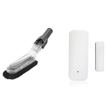 Brosse à rideau antistatique douce pour dépoussiérer, 1 pièce, Tuya Smart Wifi détecteur de porte, détecteur d'ouverture/fermeture de porte