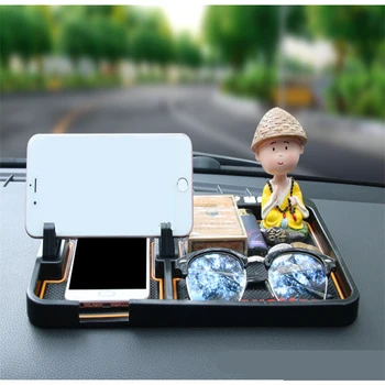 

Non Slip Mat Car On-Board Phone Holder Temporary Stop Sign Silica Gel Multi-Functional Mobile Phone Anti-Slip Pad