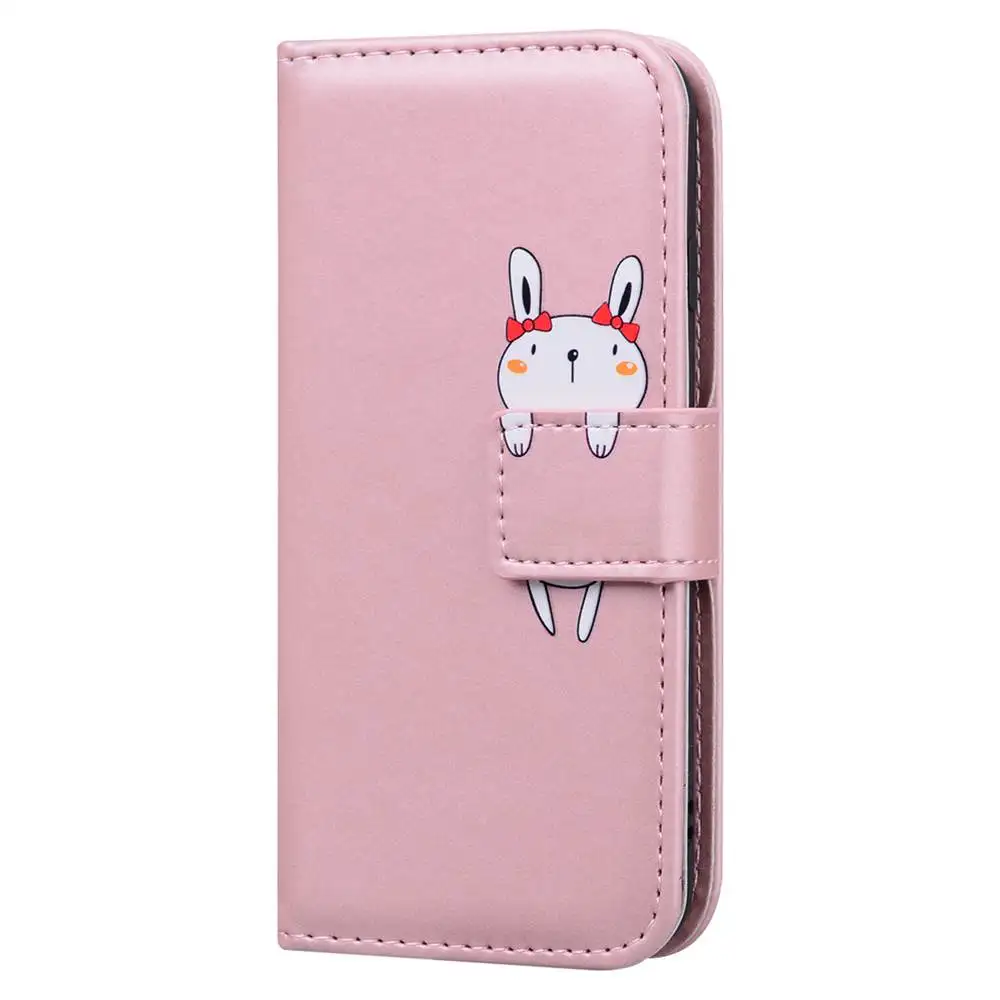 huawei silicone case Cartoon Animal Flip Case For Huawei P40 P30 P20 P10 P9 Mate 20 Lite Pro Cover Case PU Leather Phone Case For P40 P30 Pro Case huawei silicone case