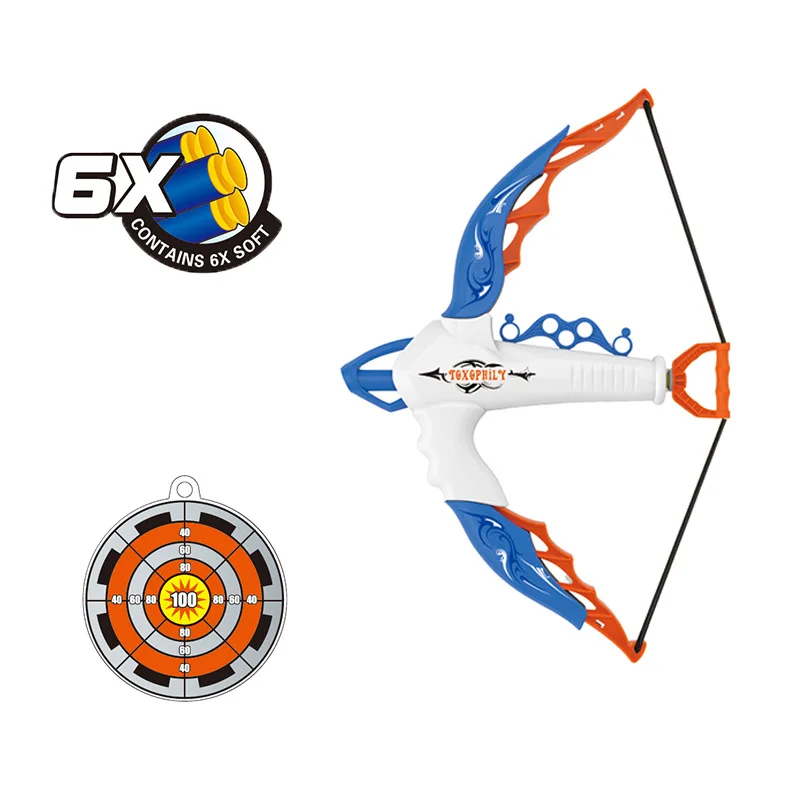 

Boy Outdoor Sports Sports Shooting Model Toy Soft Bullet Small Bow And Arrow Sucker Hunting Stall Hot Selling