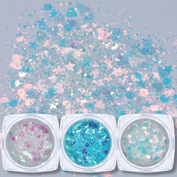 

12/6/1 Boxes Glitter Nail Art Nail Powder Sequins Shining Paillette Sparkly Flakes Nail Art Decoration DIY Design