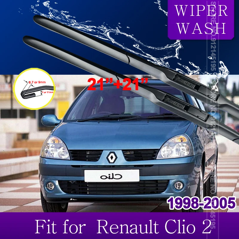 CarWiperBladesforRenaultClio2MK219982005FrontWindscreenWindshieldWipersCar